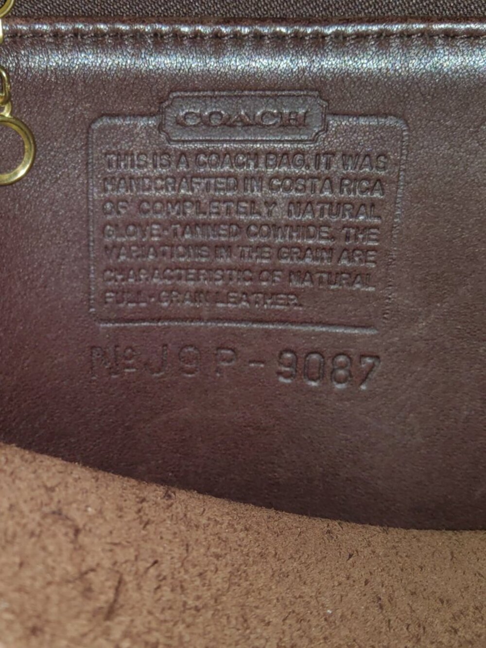 Vintage Coach Metropolis Crossbody in Mahogony 9087 - Picture 12 of 13
